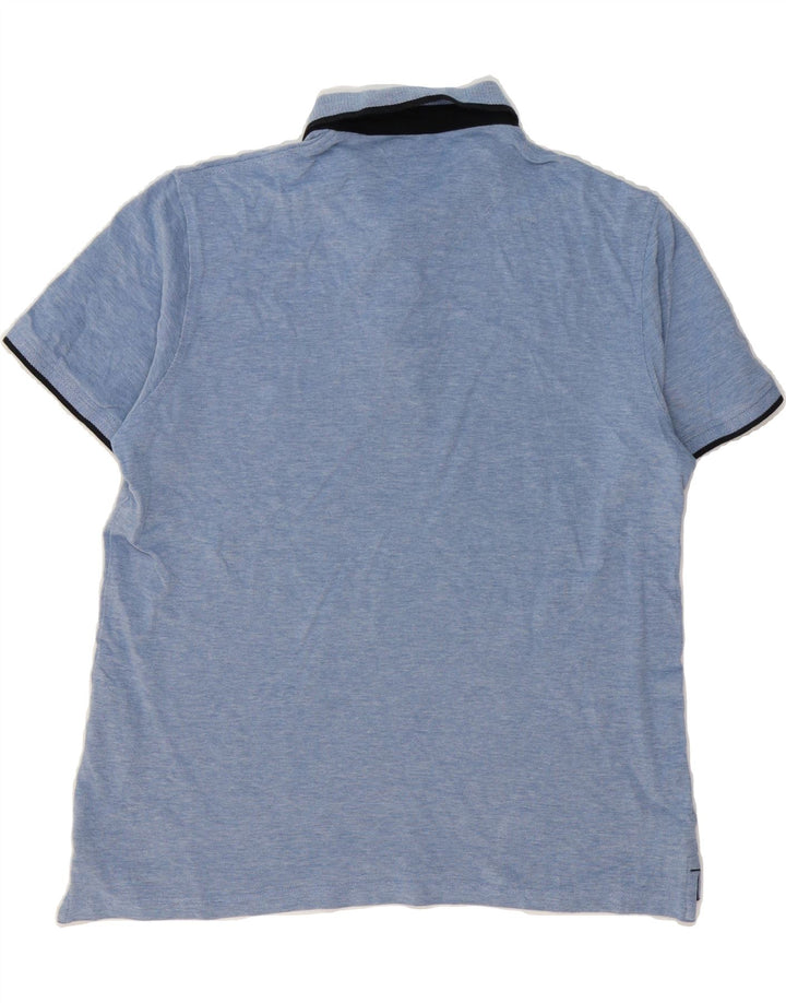 JACK & JONES Mens Polo Shirt XL Blue Cotton Vintage Jack & Jones and Second-Hand Jack & Jones from Messina Hembry 