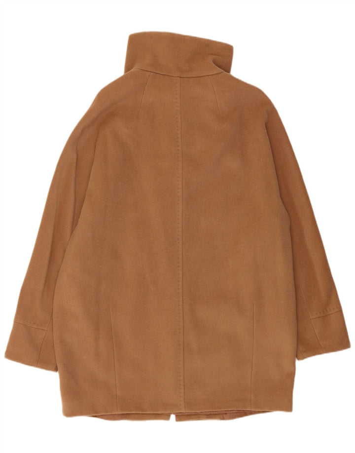 Damski płaszcz weekendowy Max Mara UK 8 Small Beżowa dziewicza wełna