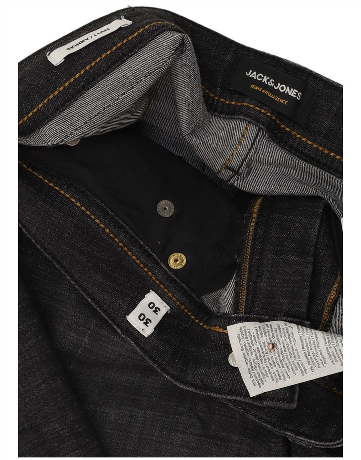 Męskie jeansy Jack & Jones Liam Skinny W30 L30 Szara bawełna