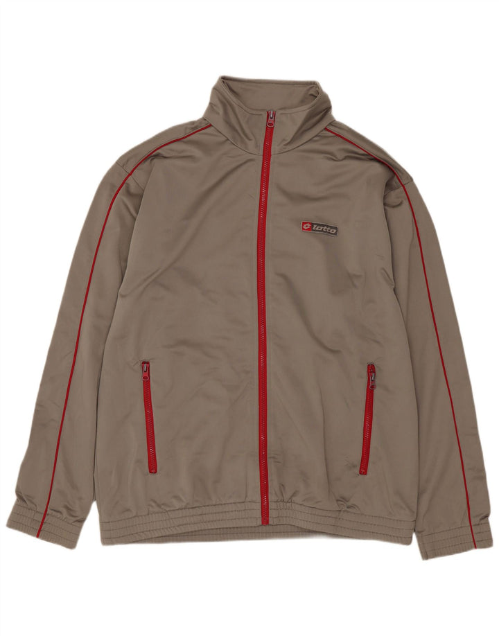 Męska bluza dresowa Lotto, duża, poliestrowa khaki