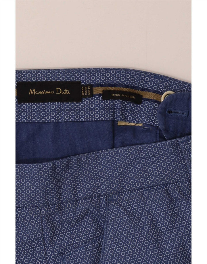Spodenki męskie Massimo Dutti Chino EU 44 Large W34 Granatowe kropki