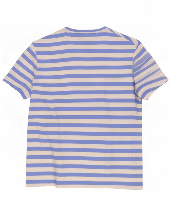 Koszulka męska Polo Ralph Lauren Custom Slim Fit Top w średnie niebieskie paski
