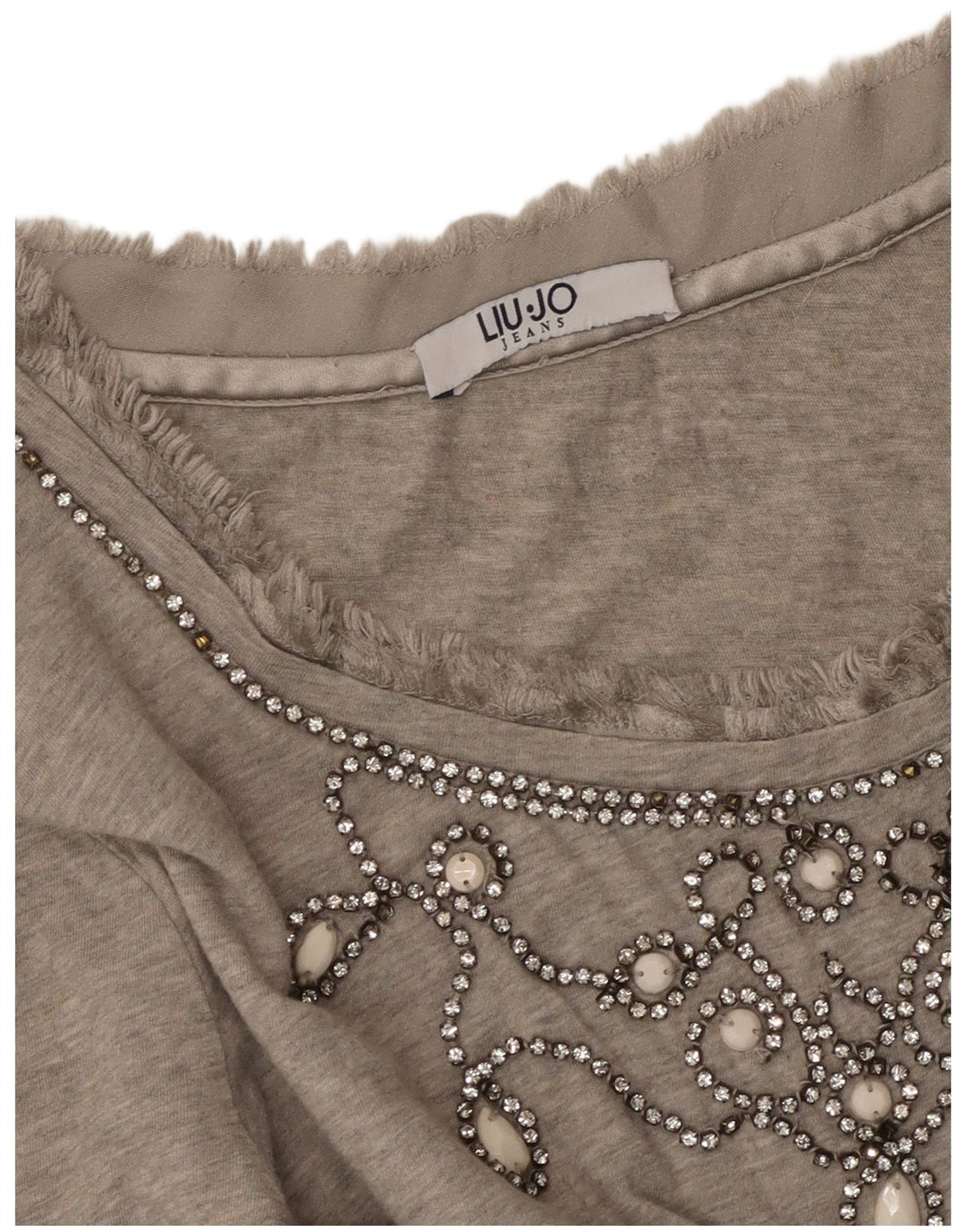 Top damski LIU JO z długim rękawem UK 10, mały, szary