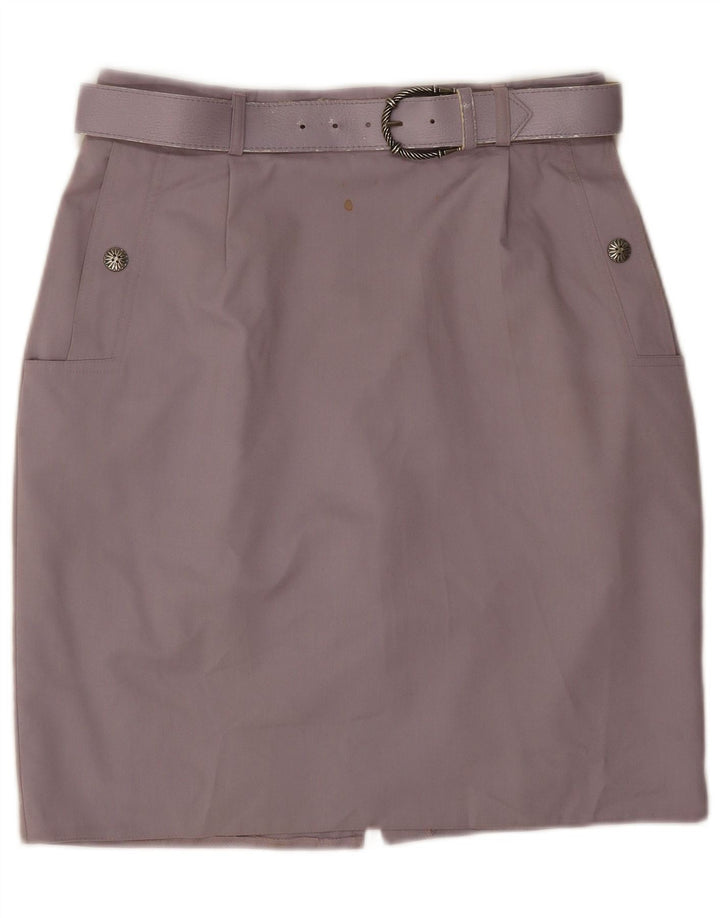 ST. BERNARD Womens Pencil Skirt UK 16 Large W30 Purple Polyester
