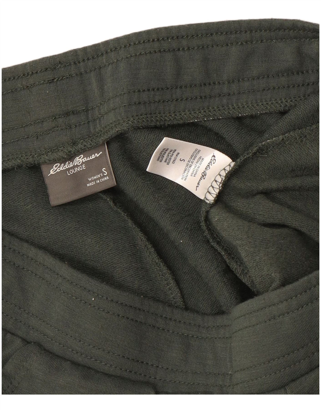 Damskie spodnie dresowe EDDIE BAUER Joggers UK 10, małe, khaki, poliester