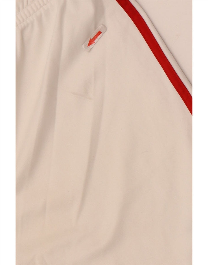 Męskie spodenki sportowe Adidas AC Milan, duże, białe, z blokami kolorów, poliestrowe