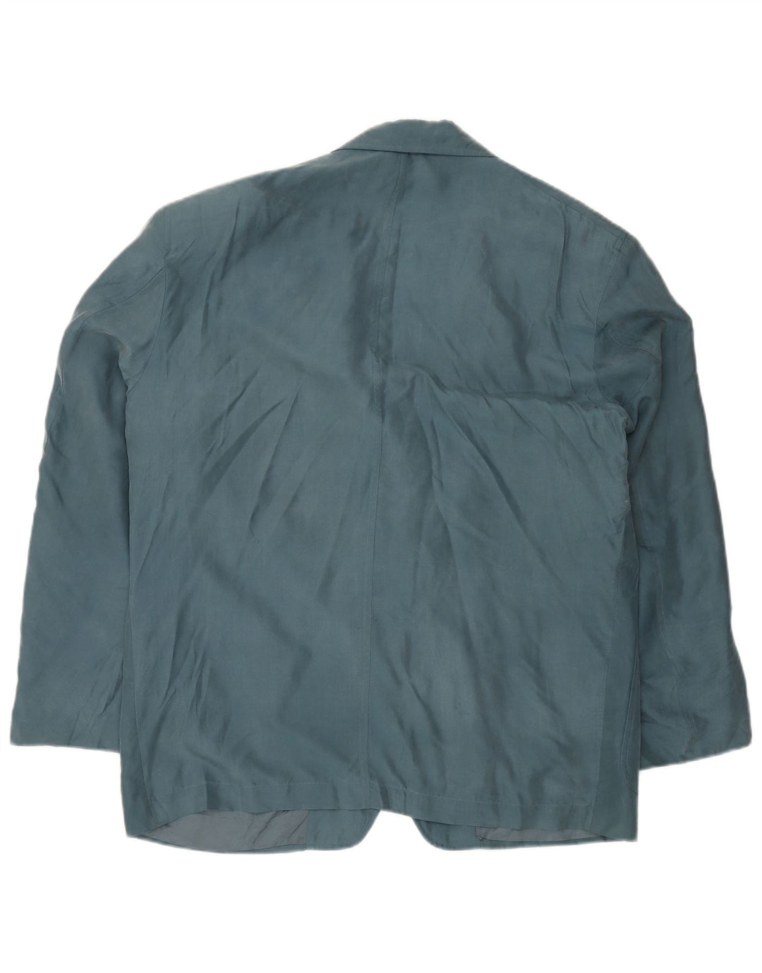 Męska marynarka zapinana na 2 guziki TRUSSARDI IT 54 2XL Niebieski jedwab