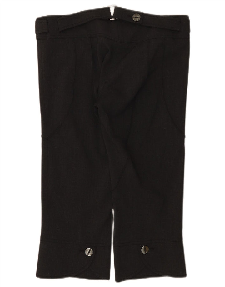 Damskie spodnie Capri Patrizia Pepe IT 42 Medium W30 L19 Szara wełna