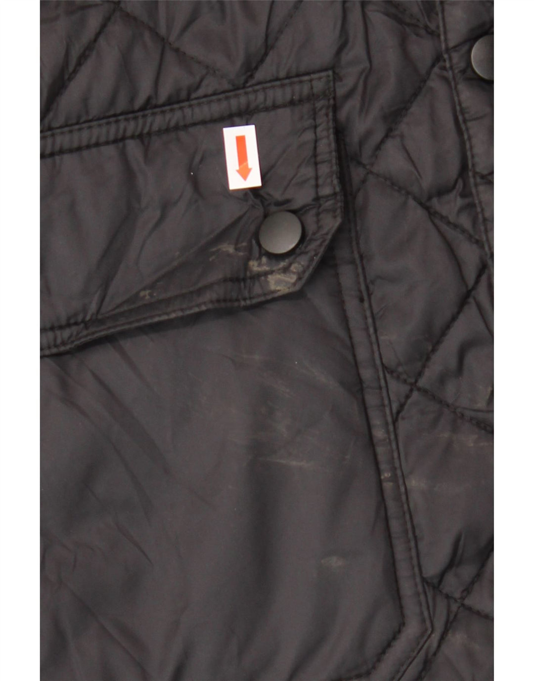 SUPERDRY Męska pikowana kurtka z kapturem UK 36 Small Black Nylon