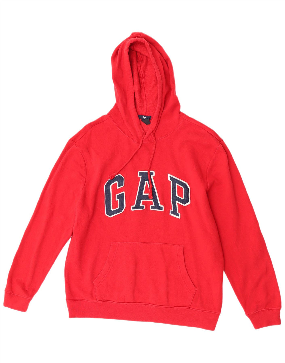 Damski sweter z kapturem Gap Graphic, oversize, UK 14, średni czerwony, bawełniany
