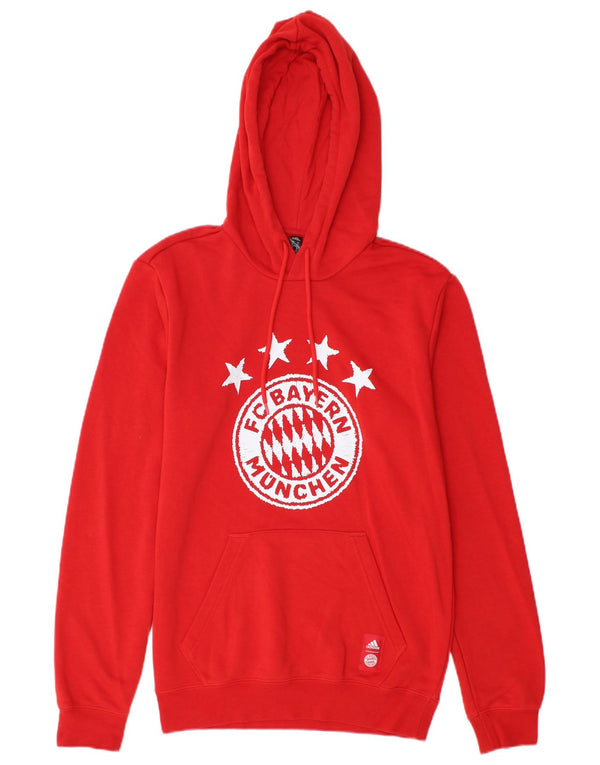 Adidas Męska bluza z kapturem FC Bayern Munchen Graphic XS czerwona bawełniana