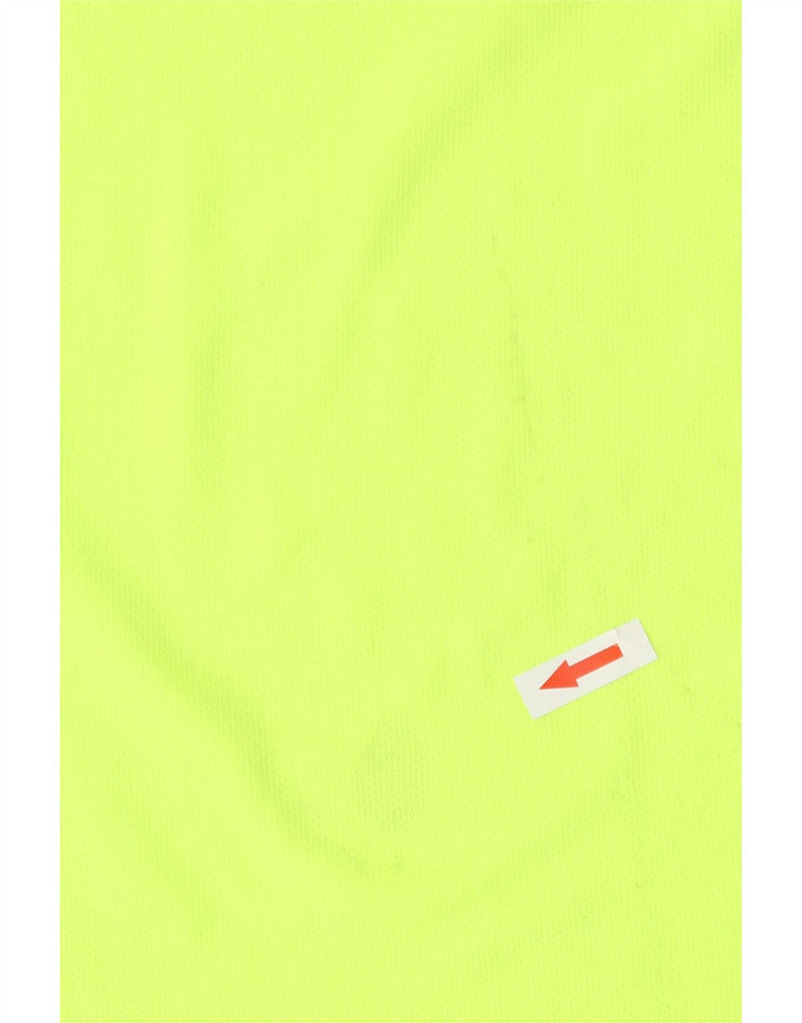 Męska koszulka Nike Dri Fit Top, średni żółty poliester