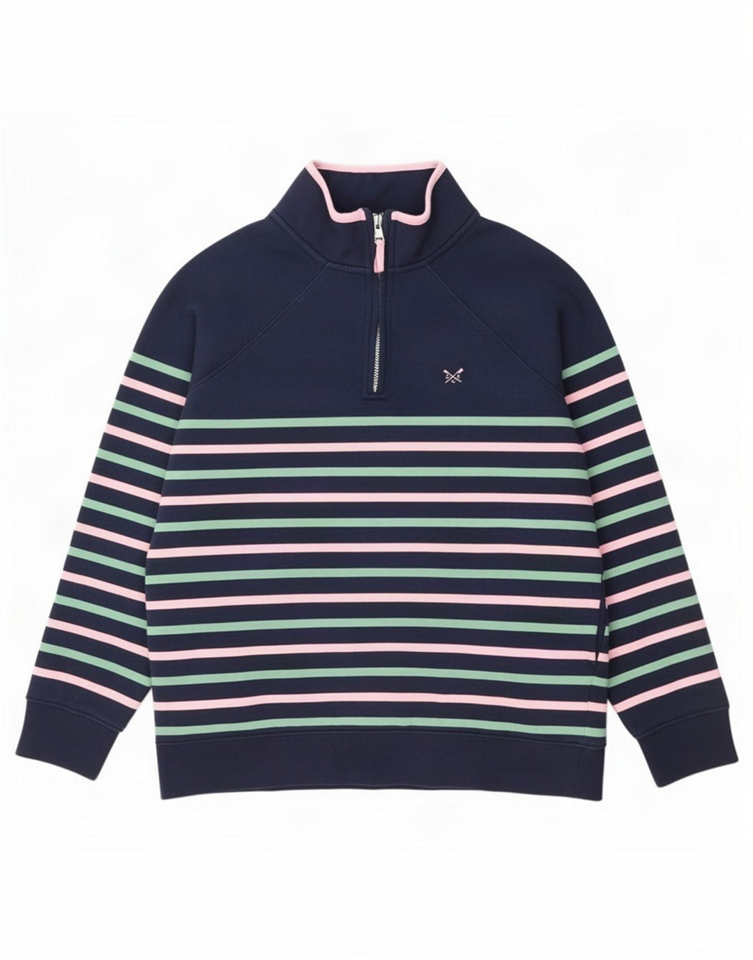 Crew Clothing Damski sweter oversize UK 8, mały, granatowy