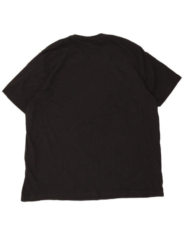 Męska koszulka z grafiką Adidas Top 2XL Czarna bawełna