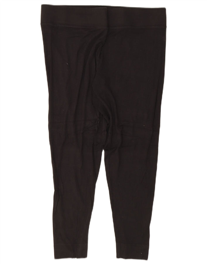 Damskie legginsy Capri Marks & Spencer UK 18 XL, czarna wiskoza