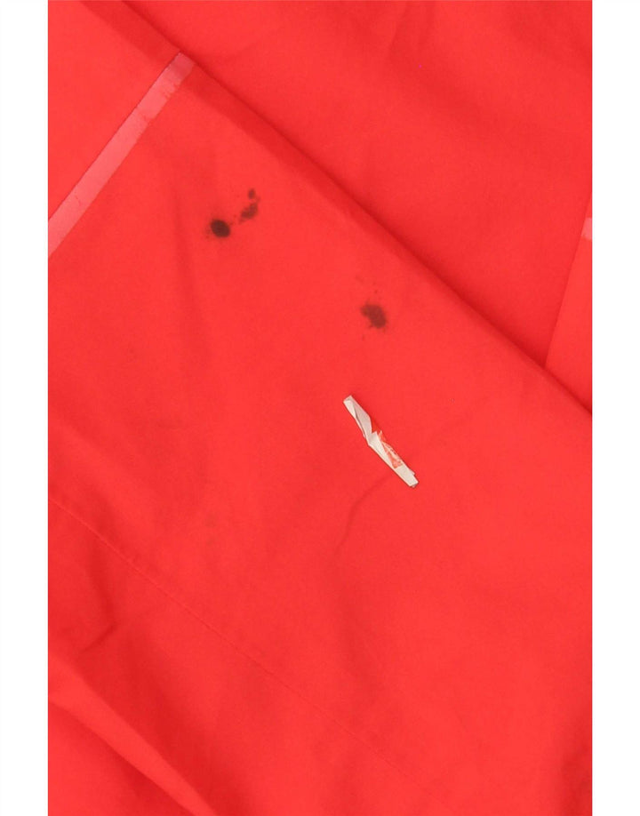 Damska kurtka przeciwdeszczowa z kapturem Jack Wolfskin UK 14/16, duża, czerwona, poliester