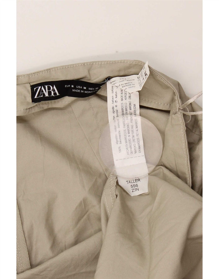 Spódnica damska Zara Maxi średnia W28 zielona bawełna