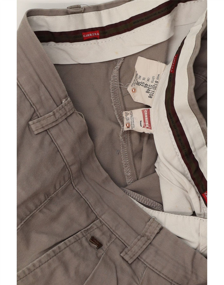 Spodenki męskie CARRERA Pegged Chino W36, duże, szare, bawełniane