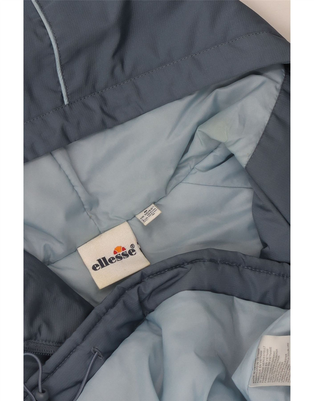 Męska kurtka Anorak z kapturem Ellesse UK 38, poliester w kolorze średnioszarym