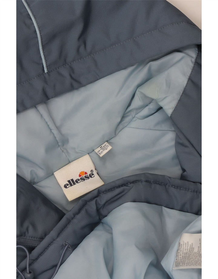 Męska kurtka Anorak z kapturem Ellesse UK 38, poliester w kolorze średnioszarym