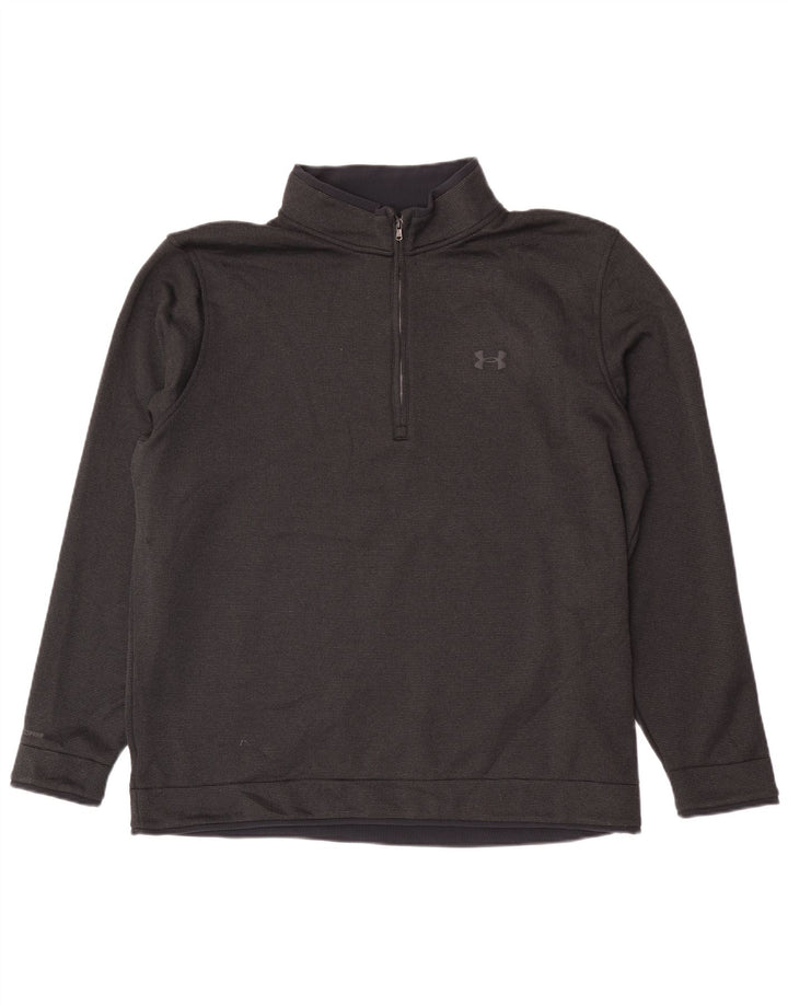 Męski sweter Under Armour z zamkiem błyskawicznym, 2XL, czarny poliester