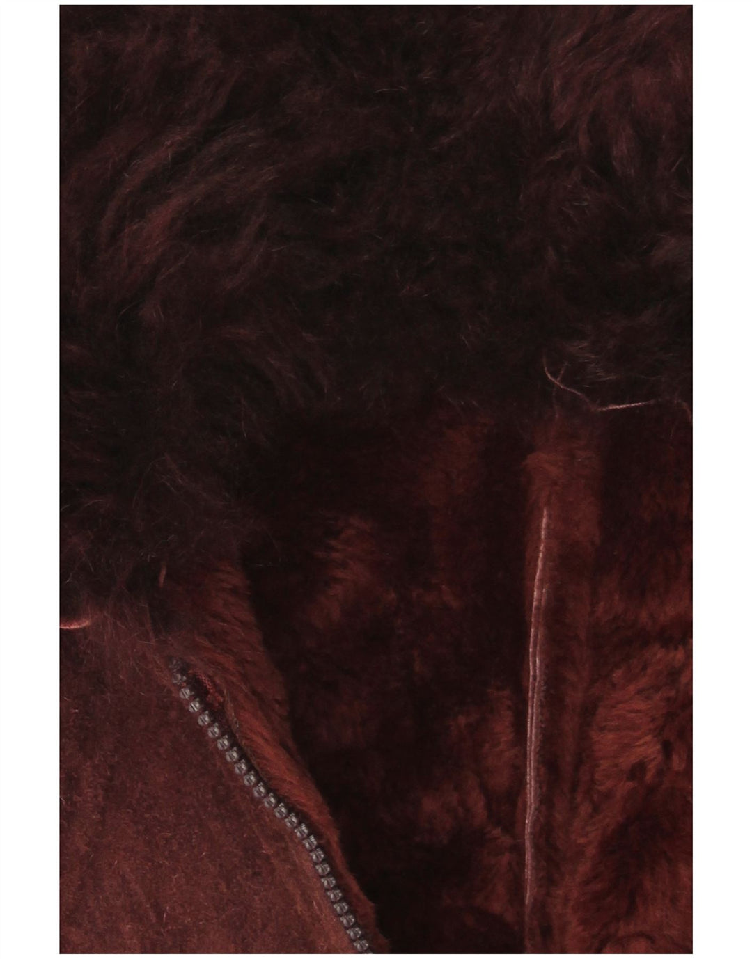 Vintage damska kurtka Sherpa UK 10 Small Burgund