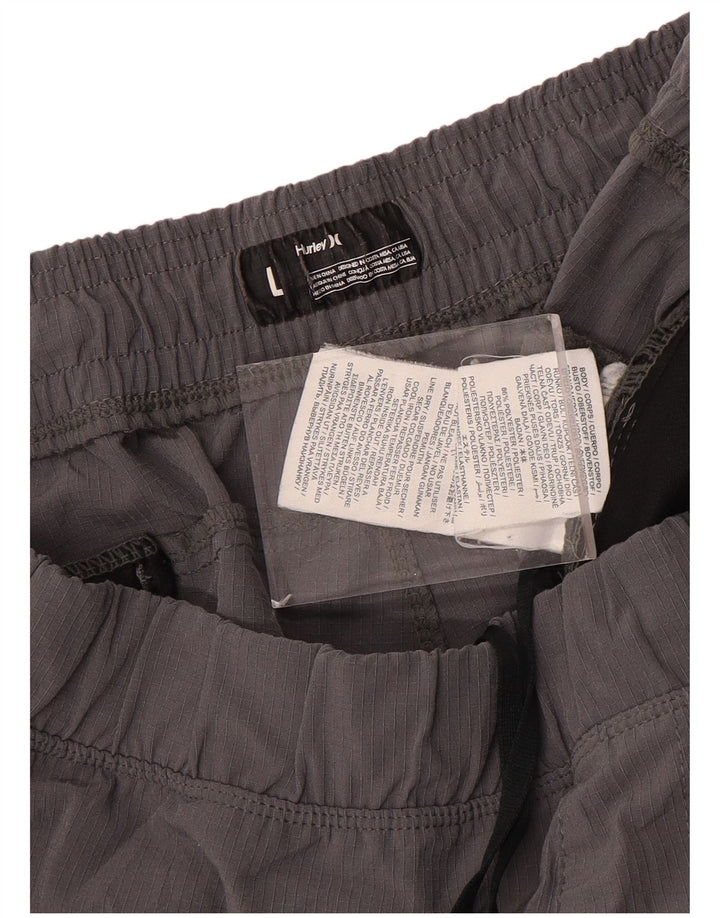 Męskie spodenki sportowe HURLEY, duże, szare, z poliestru