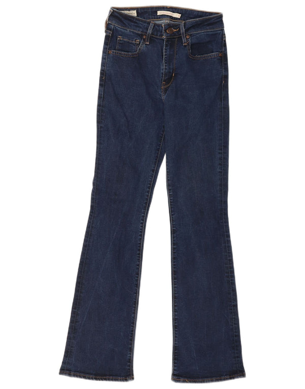 Damskie jeansy Levi's 725 z wysokim stanem Bootcut W25 L30 Niebieski Lyocell