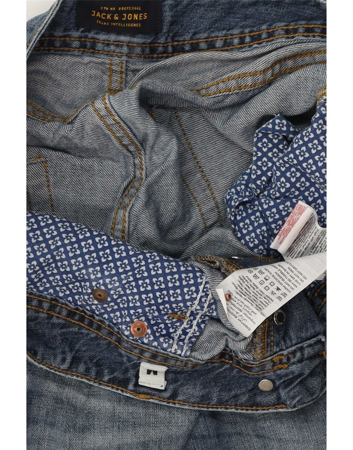 Męskie spodenki jeansowe Jack & Jones o regularnym kroju, średnie W32, niebieska bawełna
