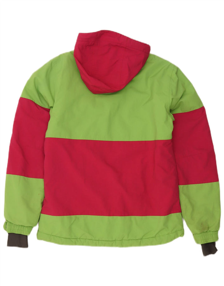 Damska kurtka narciarska z kapturem Chiemsee UK 10 Small Green Colorblock Poliamid
