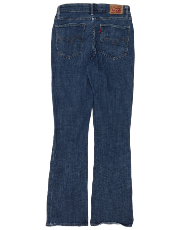 Damskie dżinsy Levi's 725 z wysokim stanem Bootcut W30 L32 Niebieska bawełna