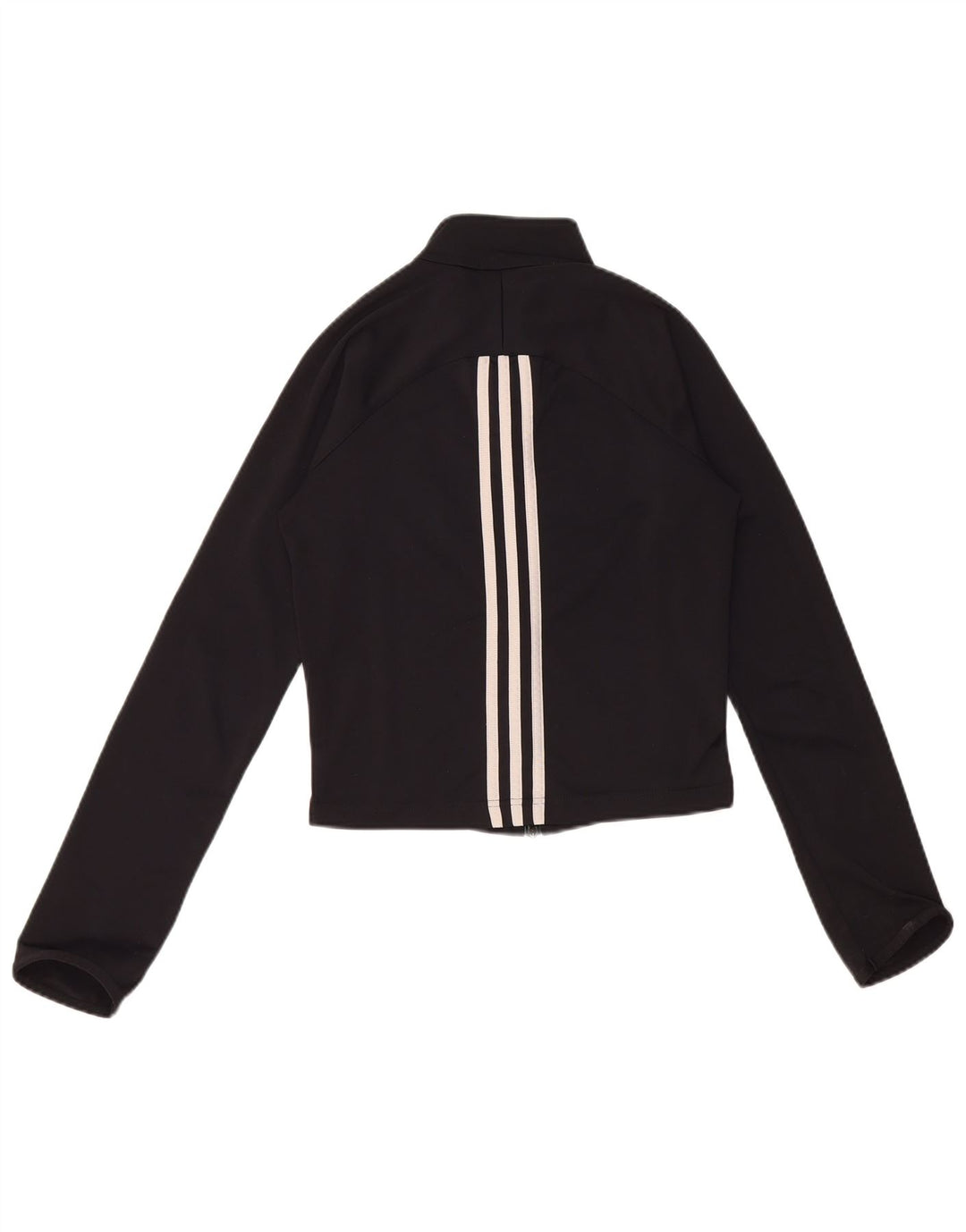 Damska bluza dresowa Adidas Crop Top Jacket UK 10 Mały czarny poliester