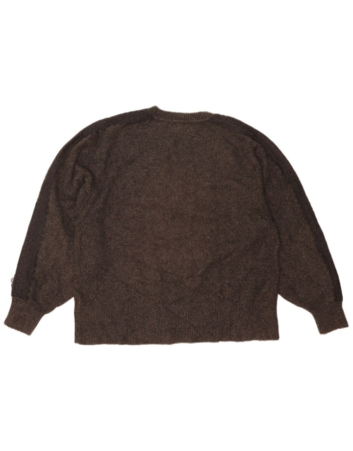 Sweter damski Zara Oversize z dekoltem w kształcie litery V, UK 10, mały, szary