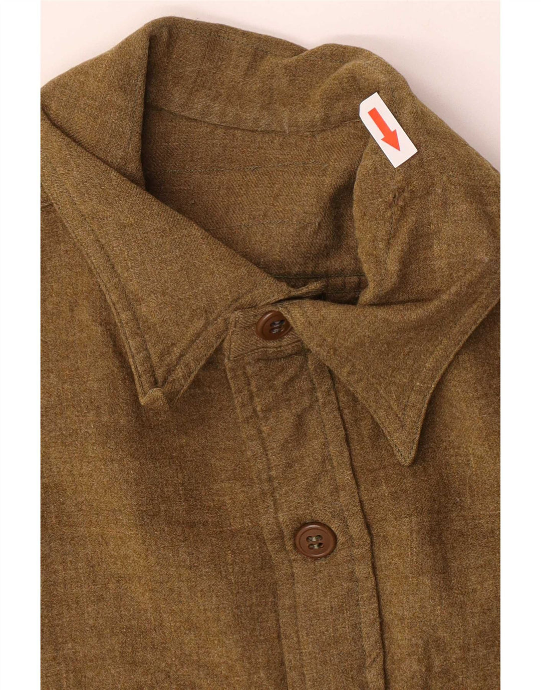 Męska koszula flanelowa vintage, średnio zielona klasyczna