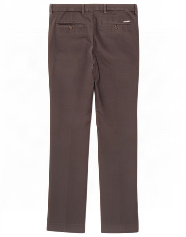 Eddie Bauer Męskie proste spodnie Chino W33 L36 Szare bawełniane