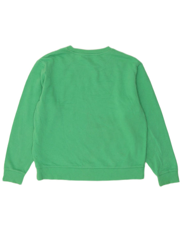 Marks & Spencer Damski sweter oversize UK 10, mały, zielony, bawełniany