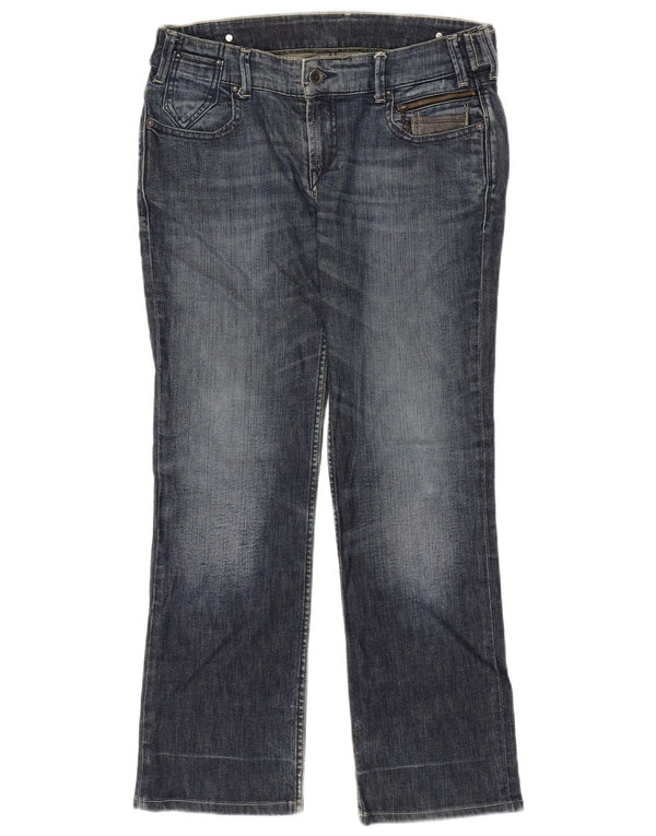 Levi's Womens Straight Jeans W32 L30 Blue Cotton