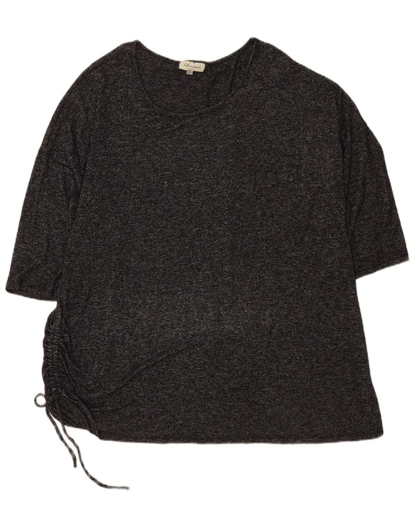 Marks & Spencer Damska Sukienka z rękawem 3/4 z autografem, UK 20 2XL, szara