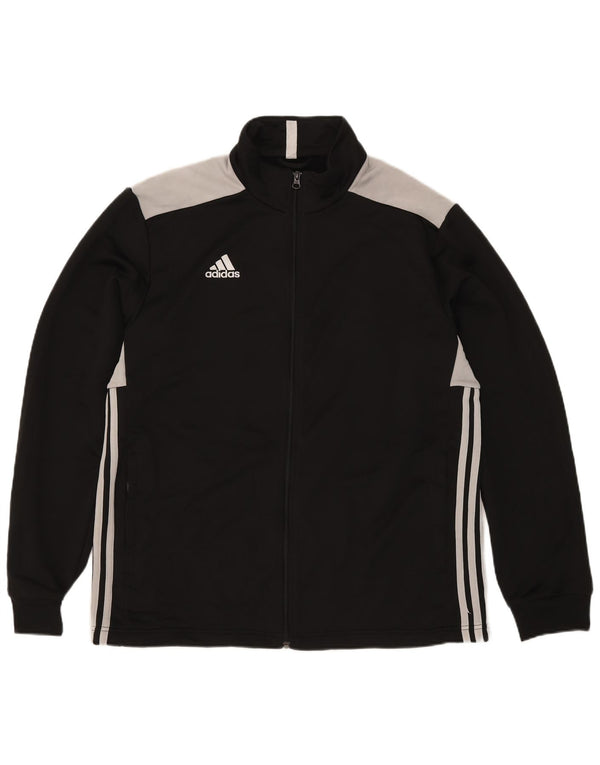 Adidas Męska bluza dresowa XL Czarny poliester z blokami kolorów