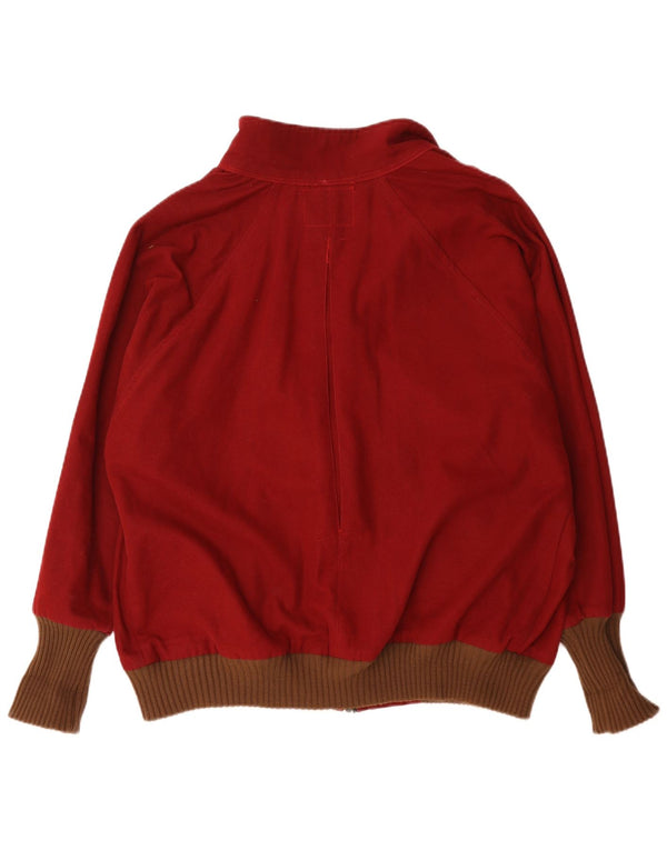 Męska kurtka bomberka Vintage UK 44 2XL Burgundowa