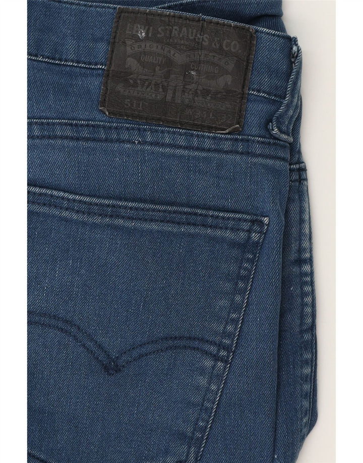 Męskie jeansy LEVI'S 511 Slim W31 L30 Niebieska bawełna
