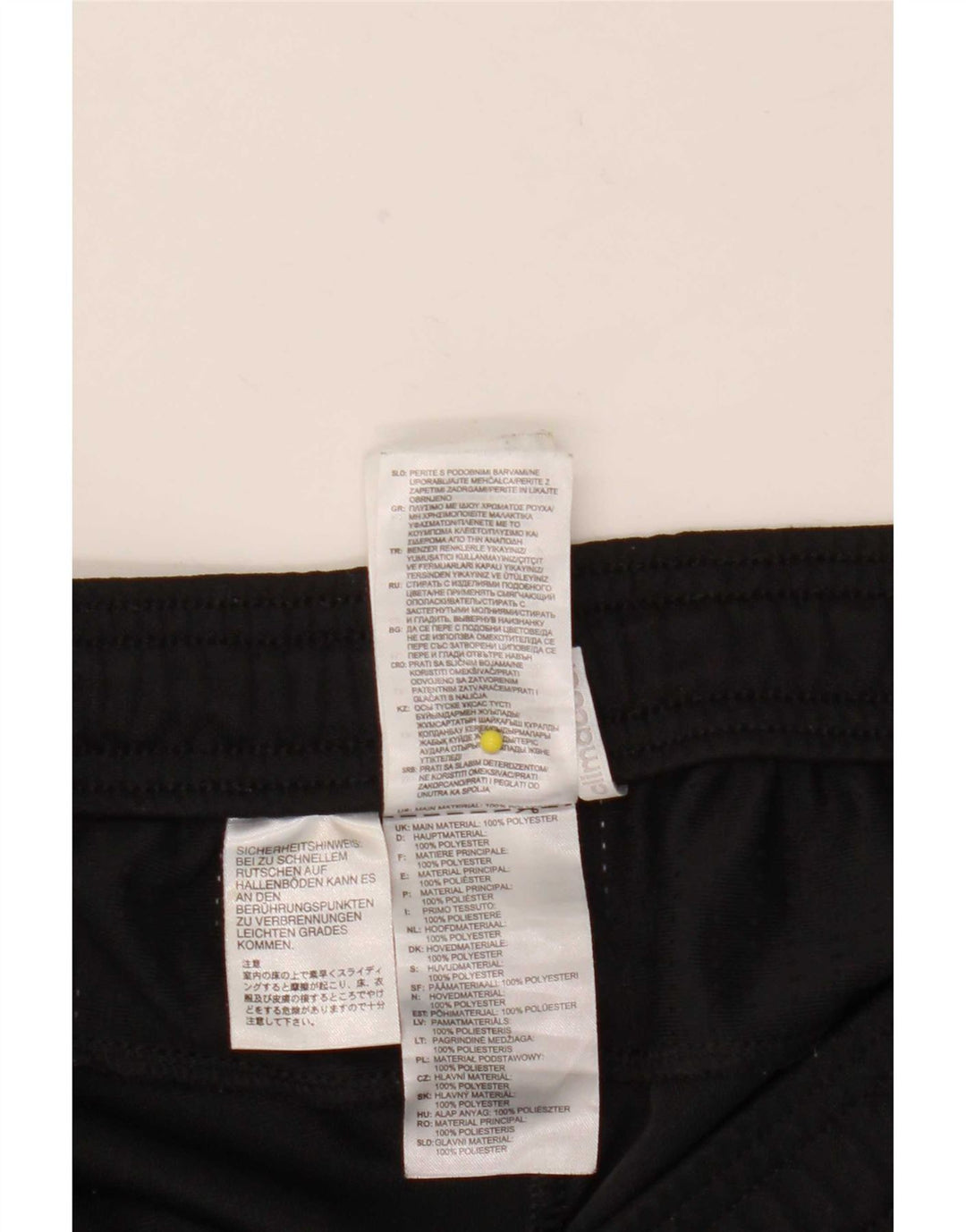 Męskie spodnie dresowe Adidas Climacool, małe, czarne, poliestrowe