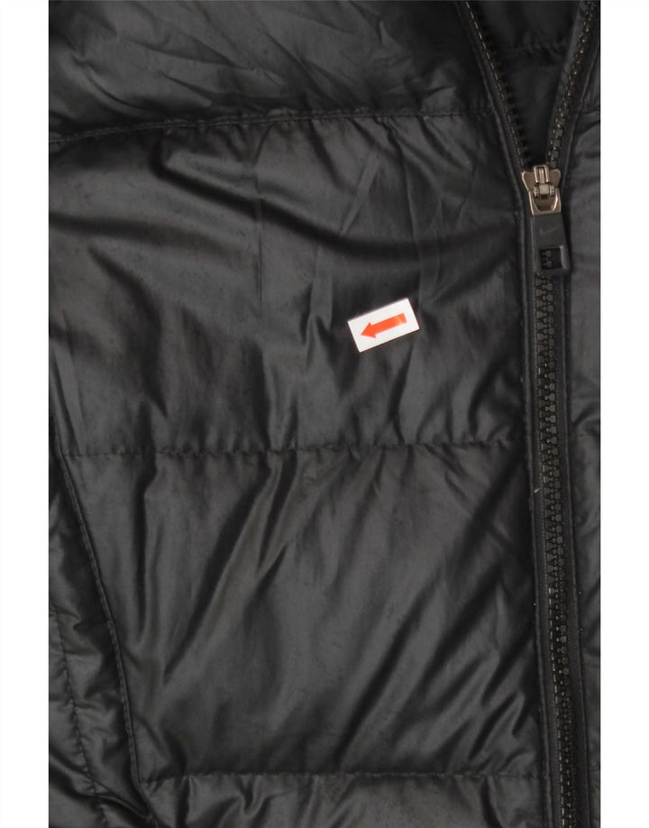 NIKE Womens Hooded Padded Coat UK 6 XS Black Polyester Vintage Nike and Second-Hand Nike from Messina Hembry 