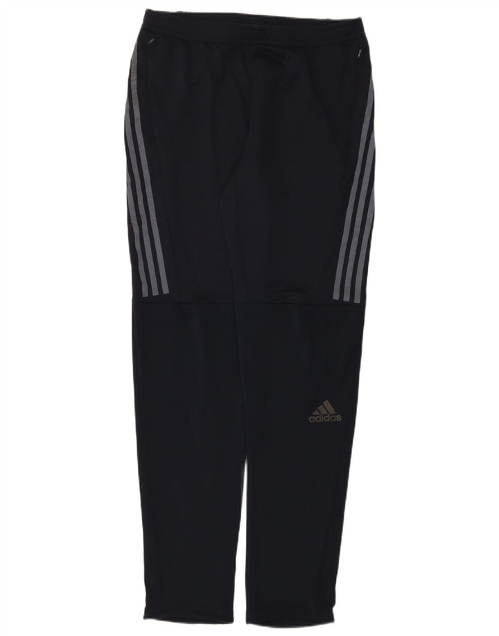 Męskie spodnie dresowe Adidas do biegania, średni granatowy poliester
