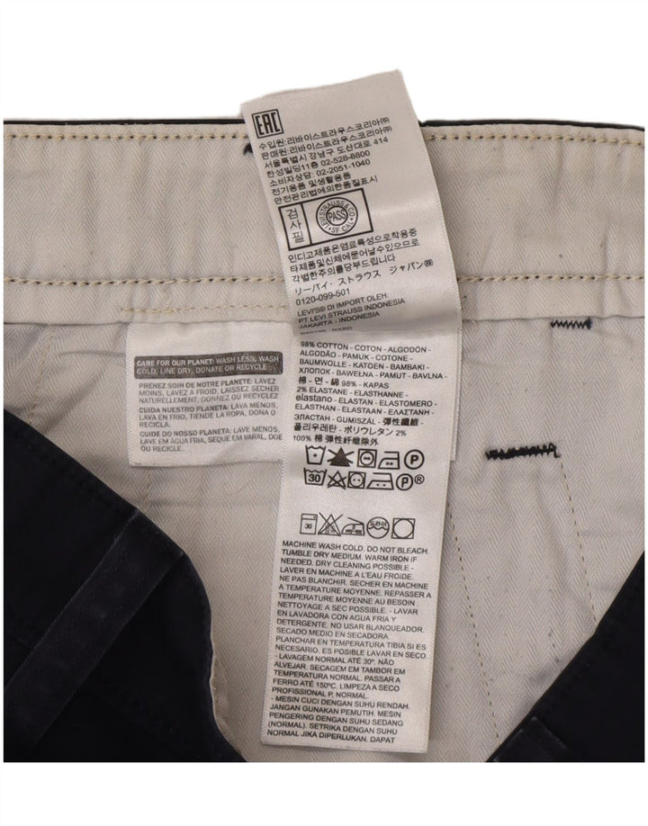 Męskie standardowe spodenki chino Levi's W31 Średni granatowy, bawełniany