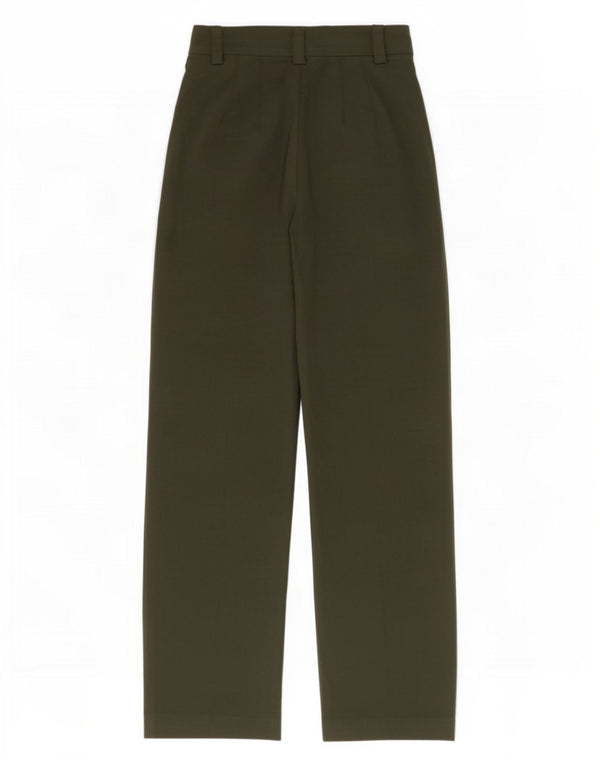 Damskie zwężane spodnie codzienne Zara XS W24 L32 Khaki Poliester