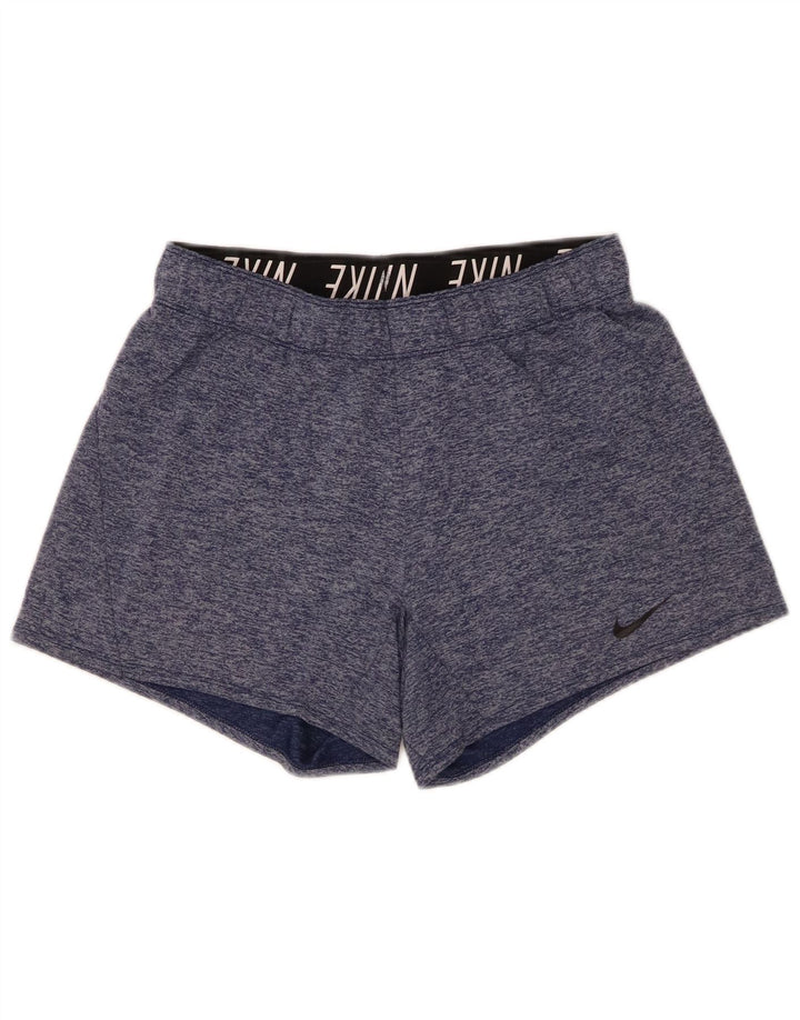 Damskie spodenki sportowe Nike Dri Fit UK 10, małe, niebieskie cętki, poliester