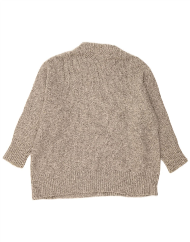 Sweter damski Zara Oversize z okrągłym dekoltem UK 10 Small Grey Flecked
