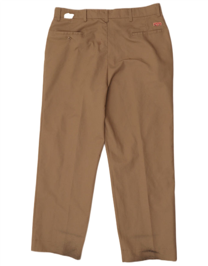 Męskie proste spodnie chino Red Kap W38 L30 Beżowy poliester