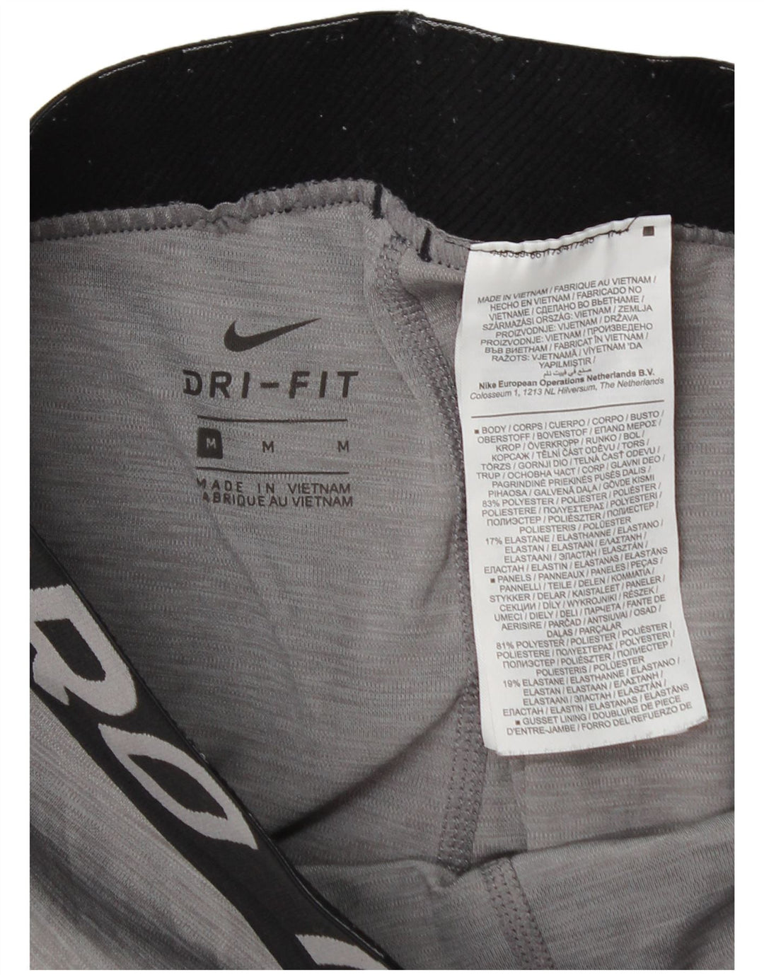 Damskie legginsy Nike Dri Fit Graphic UK 12 w kolorze średnioszarym